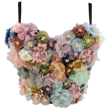 Aesthetic Floral Crop Top