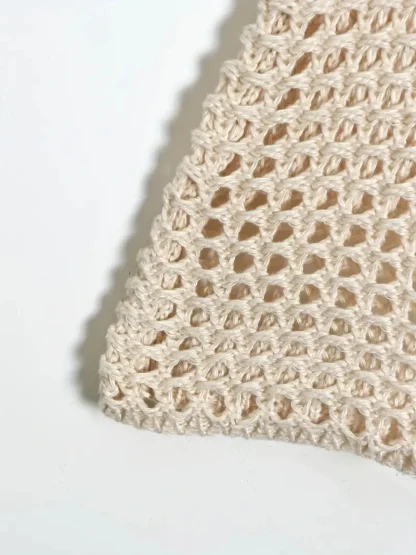 Crochet Hollow Out Crop Top - Image 4