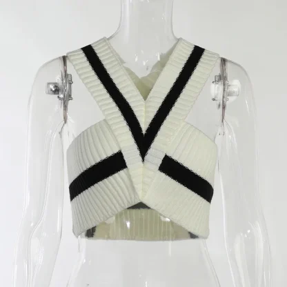 Knitted Halter Crop Top - Image 6