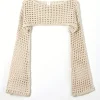 Crochet Hollow Out Crop Top