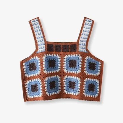 Crochet Square Neck Crop Top - Image 6