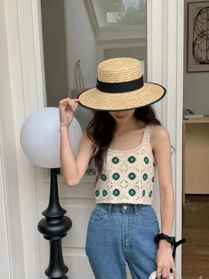 Sexy Crochet Tank Crop Top - Image 3