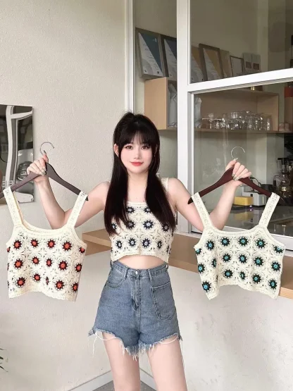 Sexy Crochet Tank Crop Top - Image 6