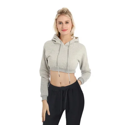 Pullover Plain Color Crop Tops - Image 4
