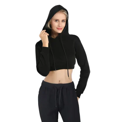 Pullover Plain Color Crop Tops