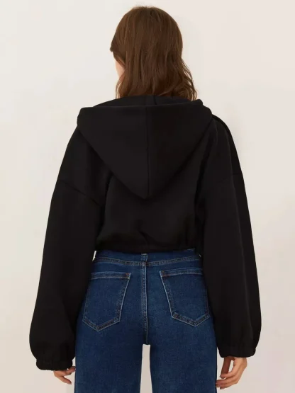 Oversized Hoodie Crop Tops - Image 2