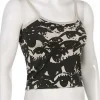 Printed Eyes Cami Crop Top - Image 6