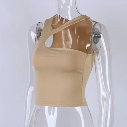 Asymmetrical Cutout Crop Tops - Image 6