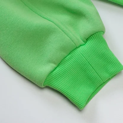 Zip-up Cozy Hoodie Crop Top - Image 5