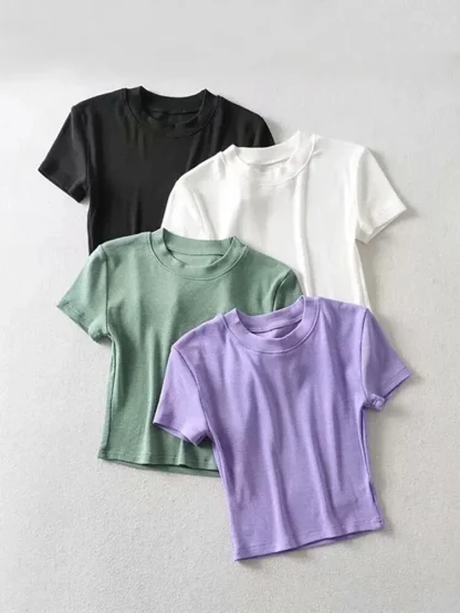 Casual Slim Fit Crop Tops - Image 6