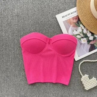 Sweetheart Neckline Crop Tops