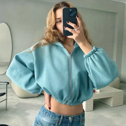 Oversized Hoodie Crop Tops - Image 6