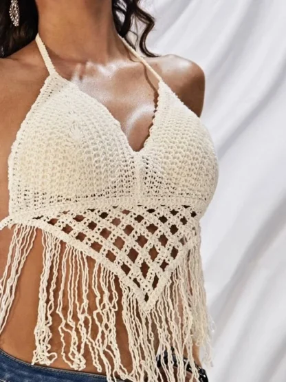 Crochet Tassel Crop Top