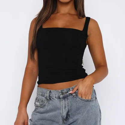 Square Neck Sleeveless Crop Top - Image 4